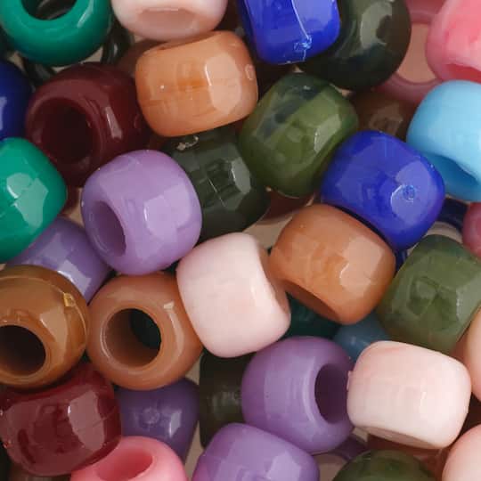 John Bead 9mm Plastic Pony Beads, 1,000ct
